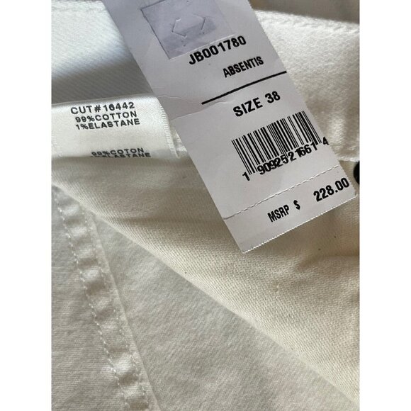 J BRAND Mens Absentis White Tyler Taper Slim Fit Jeans Size 38 JB001780 - Picture 9 of 16